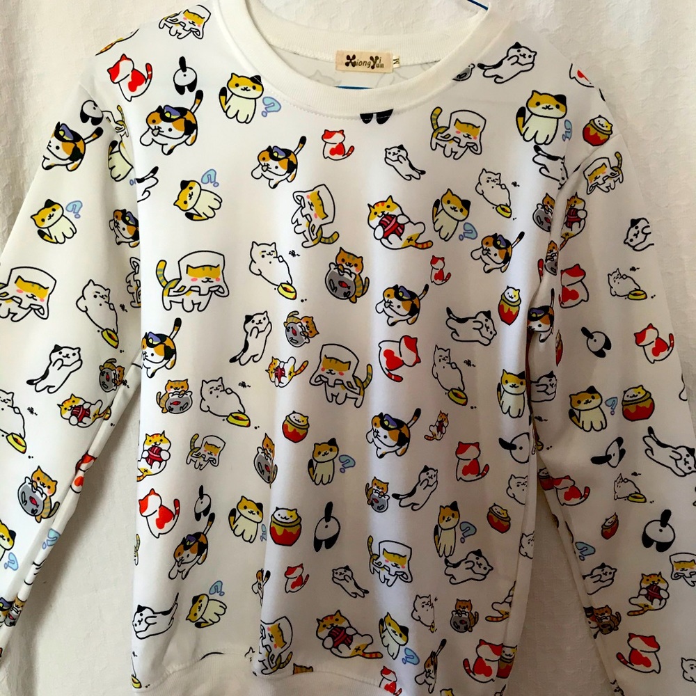 Neko Atsume Cat Crewneck